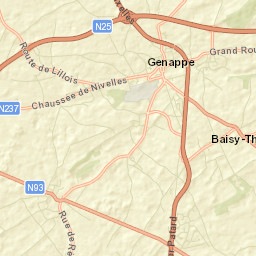 Genappe Street Map