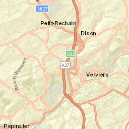 Verviers Street Map
