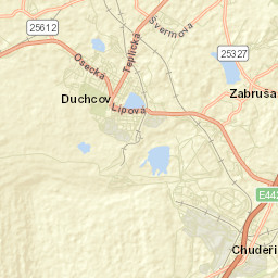 Duchcov Street Map