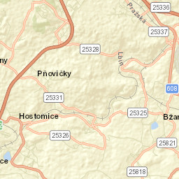 Hostomice Street Map