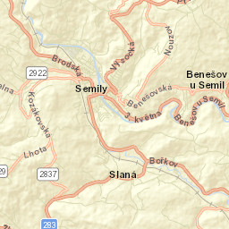 Semily Street Map
