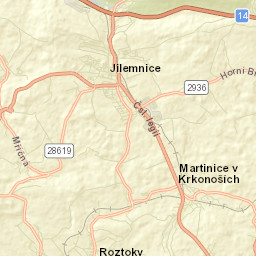 Jilemnice Street Map