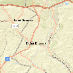 Horní Branná Street Map