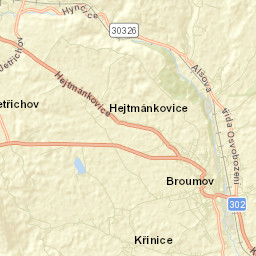 Broumov Street Map