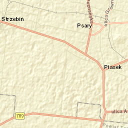 Strzebiń Street Map