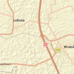 Wożniki Street Map
