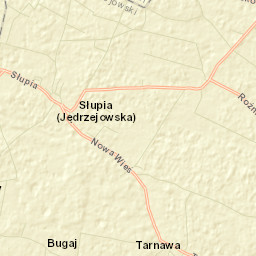 Słupia Street Map