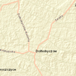 Dołhobyczów Street Map