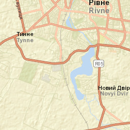 Rivne Street Map