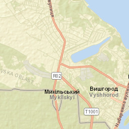 Vyshhorod Street Map