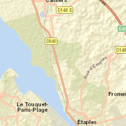 Étaples Street Map