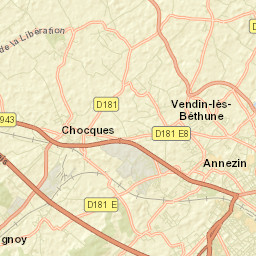 Chocques Street Map
