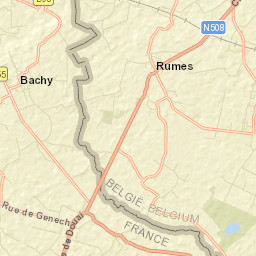 Bachy Street Map