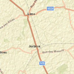Lens Street Map