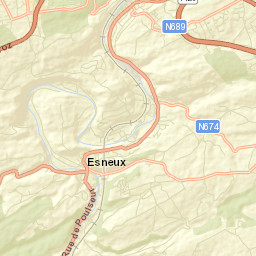 Esneux Street Map