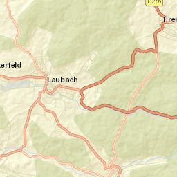Laubach Street Map