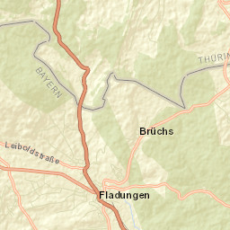 Fladungen Street Map