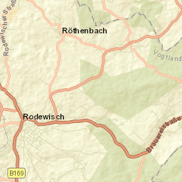 Rodewisch Street Map