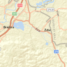 Žďár Street Map