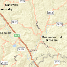 Rovensko pod Troskami Street Map