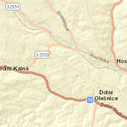 Hostinné Street Map