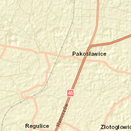 Pakosławice Street Map