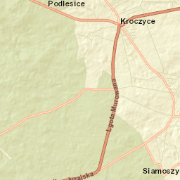 Kroczyce Street Map