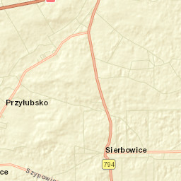Powiat zawierciański Street Map