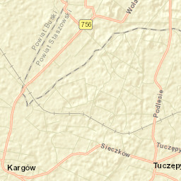 Tuczępy Street Map
