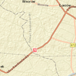 Łoniów Street Map