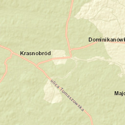 Krasnobród Street Map