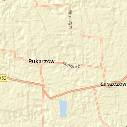 Łaszczów Street Map