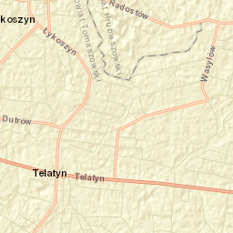 Telatyn Street Map