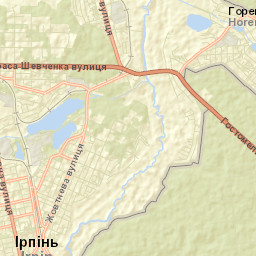 Irpins’ka Mis’krada Street Map