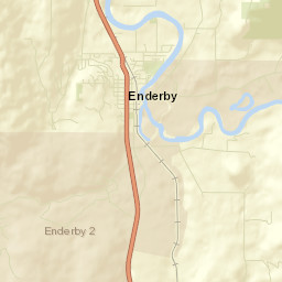 Enderby Street Map