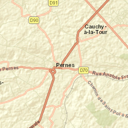 Camblain-Châtelain Street Map