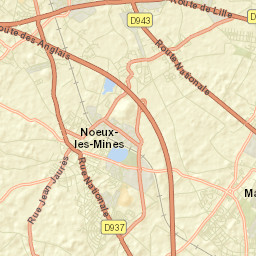 Nœux-les-Mines Street Map