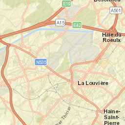 La Louvière Street Map