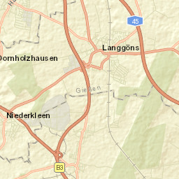 Langgöns Street Map