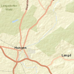 Hungen Street Map