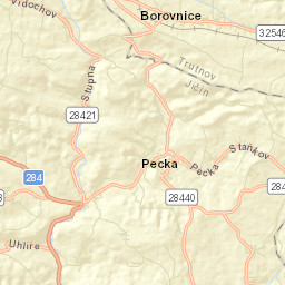 Pecka Street Map
