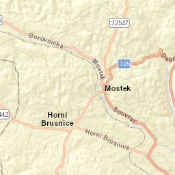 Mostek Street Map