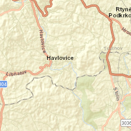 Rtyně v Podkrkonoší Street Map