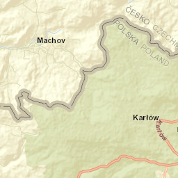 Machov Street Map