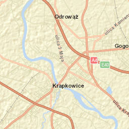 Krapkowice Street Map