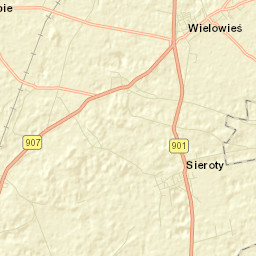 Wielowieś Street Map