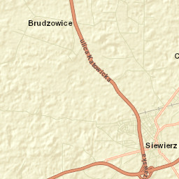 Siewierz Street Map