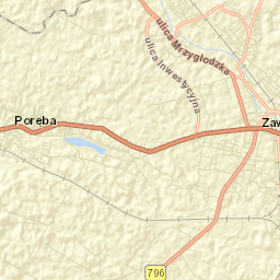 Poręba Street Map