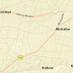 Powiat pińczowski Street Map