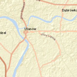Ulanów Street Map